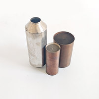 Catalyseur de moto à substrat en nid d'abeille métallique revêtu de Pt Pd Rh à haut débit 42*100mm pour le contrôle des émissions