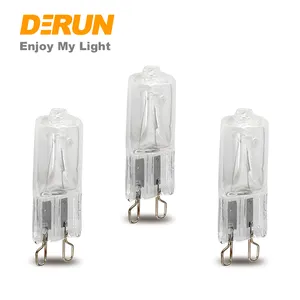 High Lumen JCD Clear Glass 18W 20W 28W 35W 42W 52W 70W 110V 130V 220V 240V Dimmable G9 Halogen Bulbs, HAL-G9