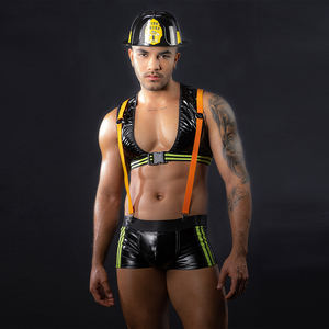 Lencería Sexy para Adultos, Atuendo de Club, Juego de Roles, Disfraz Sexy de Bombero, Ropa Interior Sexy para Hombres, Carnaval - Product Image 2