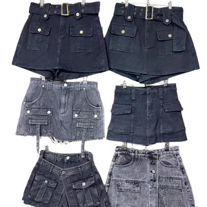 Nouvelle Arrivée 2026 – Mini-<span class=keywords><strong>jupe</strong></span> cargo en jean délavé taille <span class=keywords><strong>haute</strong></span> pour femme, style Y2K multi-poches, idéale pour le streetwear et les tenues décontractées quotidiennes - Product Image 5