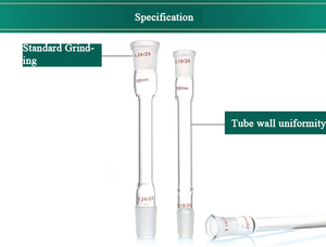 <span class=keywords><strong>CE</strong></span> ISO ile laboratuvar cam eşyaları uzun borosilikat cam 100mm-600mm hava kondansatörü tüp - Product Image 6