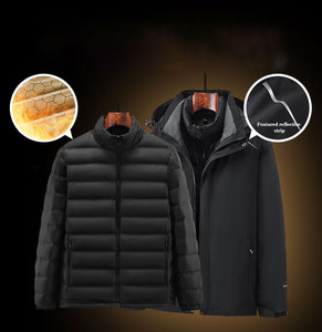 Blouson en cuir denim satiné pour l'école <span class=keywords><strong>F1</strong></span> Safety Puff Soccer North pour hommes Blouson de moto bombardier pour hommes - Product Image 2