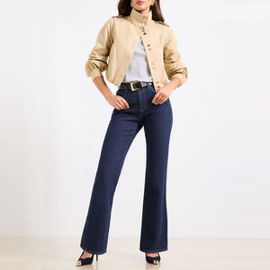 Mejor Proveedor de Pantalones Vaqueros Acampanados Personalizados para Mujer, Jeans de Cintura Alta, Jeans Acampanados de Cintura Alta para Mujer - Product Image 2