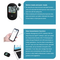 Moniteur de glycémie numérique Sejoy CE et 510k, glucomètre Bluetooth