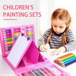 Set de Arte para Niños, 208 Piezas, con Pinceles de Acuarela, Crayones, Óleos y Caballete - Product Image 5