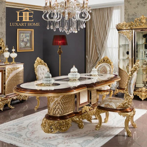 Canapé d'angle trois places de luxe de <span class=keywords><strong>marque</strong></span> <span class=keywords><strong>italienne</strong></span>, style classique européen, broderie royale, pour salon et maison - Product Image 5