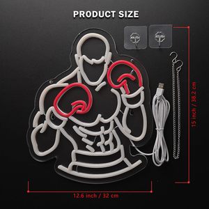 Boxer Letreros Neon LED indoor hanging ambient light shop <b>sign</b> wall decoration light entrance indicator light luminous <b>sign</b> - Product Image 4