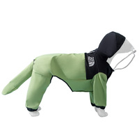 Imperméable toutes saisons en polyester pour grands chiens, style décontracté, conception intégrale avec ouverture pour la queue