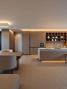 Armoire de luxe italienne moderne sur mesure, dressing personnalisé avec zone de suspension ouverte - Product Image 3
