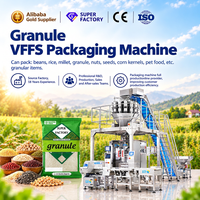 Machine d'emballage automatique multifonctionnelle verticale pour granulés 200g 500g