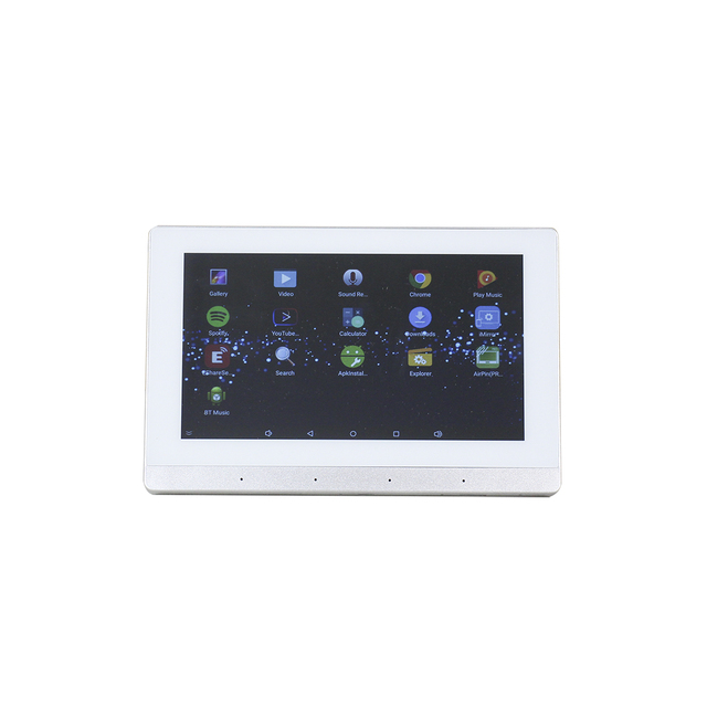 T 8*25W Smart Home Control Panel 7-inch Touch Screen Bluetooth Wall Amplifier With TF/USB and RS 485 Protocol
