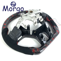 Modification de l'intérieur de la voiture, volant sport en fibre de carbone forgée avec affichage LED du régime moteur pour Dodge Ram 1500 2500 3500