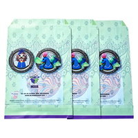 Sachet personnalisé à huit soudures latérales, pochette à fond plat, emballage stand-up pour aliments et snacks