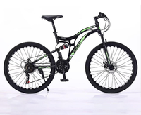 Nouveau modèle de vélo de montagne à suspension intégrale pour homme, 26 pouces, 21 vitesses, frein à disque MTBGO, vélo, cycle, bicicleta pour adulte
