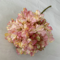 Hydrangea artificielle en gros, hydrangea artificiel à tige unique pour la décoration de la maison et de mariage