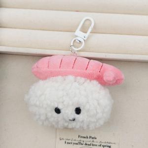 Porte-clés <span class=keywords><strong>en</strong></span> peluche <span class=keywords><strong>en</strong></span> forme de saumon, crevette douce et sushi mignon, peluches douces, porte-clés <span class=keywords><strong>en</strong></span> peluche alimentaire, mini porte-monnaie, porte-clés, portefeuille - Product Image 6