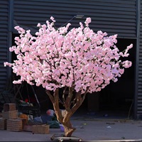 Grand arbre à souhaits intérieur extérieur simulé fleur de pêcher cerisier pour centre commercial décoration qualité plante artificielle fleur