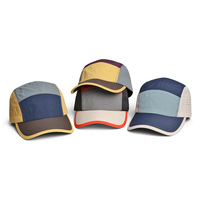 Casquette de sport 5 panneaux personnalisée, réfléchissante, imprimée, perforée au laser, séchage rapide, pour hommes et femmes, idéale pour la course et le camping, vente en gros