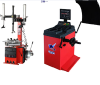 Vente directe d'usine de sets de démonte-pneus automatiques à double bras et d'équilibreuse de roues.