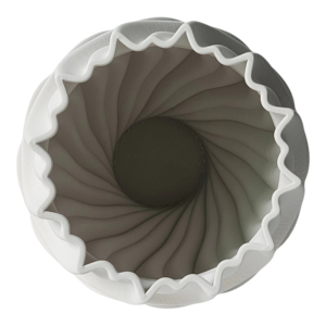 Vaso in Ceramica 3D con Design a Onde Intrecciate, Decorazione per Soggiorno, Vaso per Fiori, Arredamento Casa - Product Image 3
