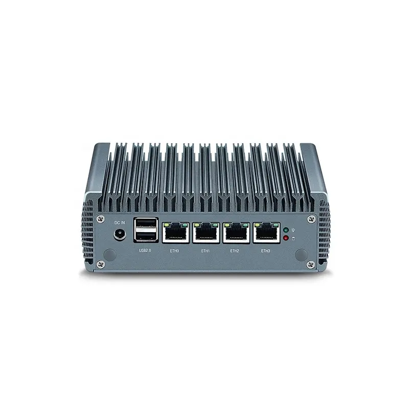 Appareil de serveur sans ventilateur de bonne qualité Mini Quad lan J4125 4Core 4LANs Mini PC intégré