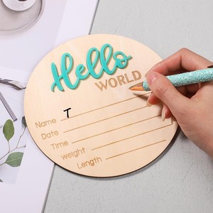 Ciao segno di annuncio di nascita del mondo per il neonato, segno di statistiche di nascita, ciao <span class=keywords><strong>nome</strong></span> del mondo del bambino <span class=keywords><strong>in</strong></span> <span class=keywords><strong>legno</strong></span> segno di parete <span class=keywords><strong>con</strong></span> inciso - Product Image 5