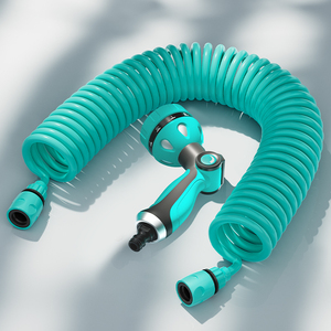 Hoge kwaliteit 3/8'' 0,8m CNS standaard PVC tuinslang met luchtvering sproeislang EVA connector groen voor boerderij & kas - Product Image 2