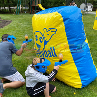 Banderole gonflable en PVC pour enfants, forme personnalisée, jeux laser, arène de paintball