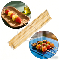 Brochettes en bambou jetables de qualité alimentaire, écologiques et naturelles, pour un emballage pratique des aliments, outils de barbecue, bâtonnets en bambou