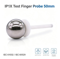 IEC 61032 IP1X Test Finger Probe 50mm Stainless Steel Electrical Safety Test Probe for Enclosure Access Testing
