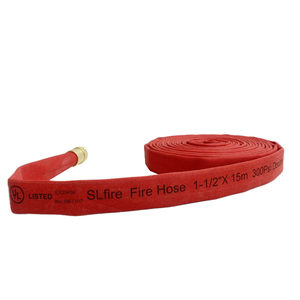 Manguera Contra Incendios de 30 m, 1.5 Pulgadas, 17 Bares, Revestimiento de PU Rojo, Material EPDM con Certificación UL, Doble Cubierta, con Acoplamiento Americano - Product Image 3