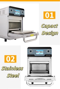 Một giá Quảng Đông Countertop tàu điện ngầm đối lưu <span class=keywords><strong>Turbo</strong></span> nhanh chóng nhanh chóng nấu ăn nhanh nướng tốc độ cao lò thương mại với lò vi sóng nướng - Product Image 3