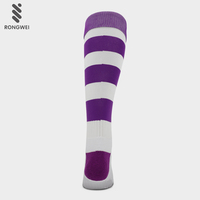 Vente en gros Chaussettes de baseball respirantes professionnelles à rayures hautes