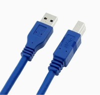 Câble d'imprimante de données USB 3.0 Type a mâle à Type B mâle pour veste en PVC d'ordinateur avec blindage de tresse