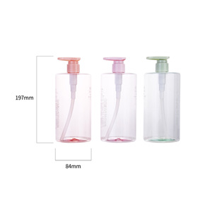 Distributeur de savon liquide translucide 800 ml, bouteille en plastique PET avec pompe pour emballage de produits chimiques quotidiens - Product Image 5