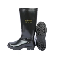 Bottes de pluie pour adultes en PVC, antidérapantes et imperméables, bon marché, pour le travail