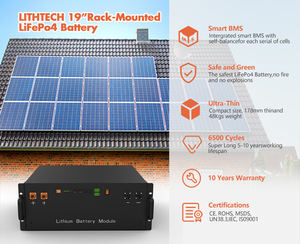 Batería de Iones de Litio LITHTECH LFP <span class=keywords><strong>TR4000</strong></span>, Rack de Baterías de 48V 5kwh, Paquete de Baterías para Panel Solar 51.2V 100Ah 200Ah Lifepo4, Batería de Almacenamiento de Energía - Product Image 2