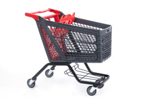 180Lplastic Winkelwagen & Winkelwagen Hoge Kwaliteit Winkelwagen Supermarkt <span class=keywords><strong>Trolley</strong></span> Karren - Product Image 2
