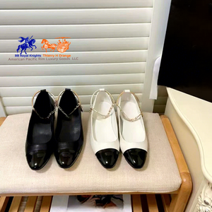 Zapatos de Plataforma Casuales de Cuero para Mujer CC con Tacón de Cuña y Punta Abierta, Ligeros, Suaves, Transpirables, Impermeables, que Aumentan la Altura - Product Image 1