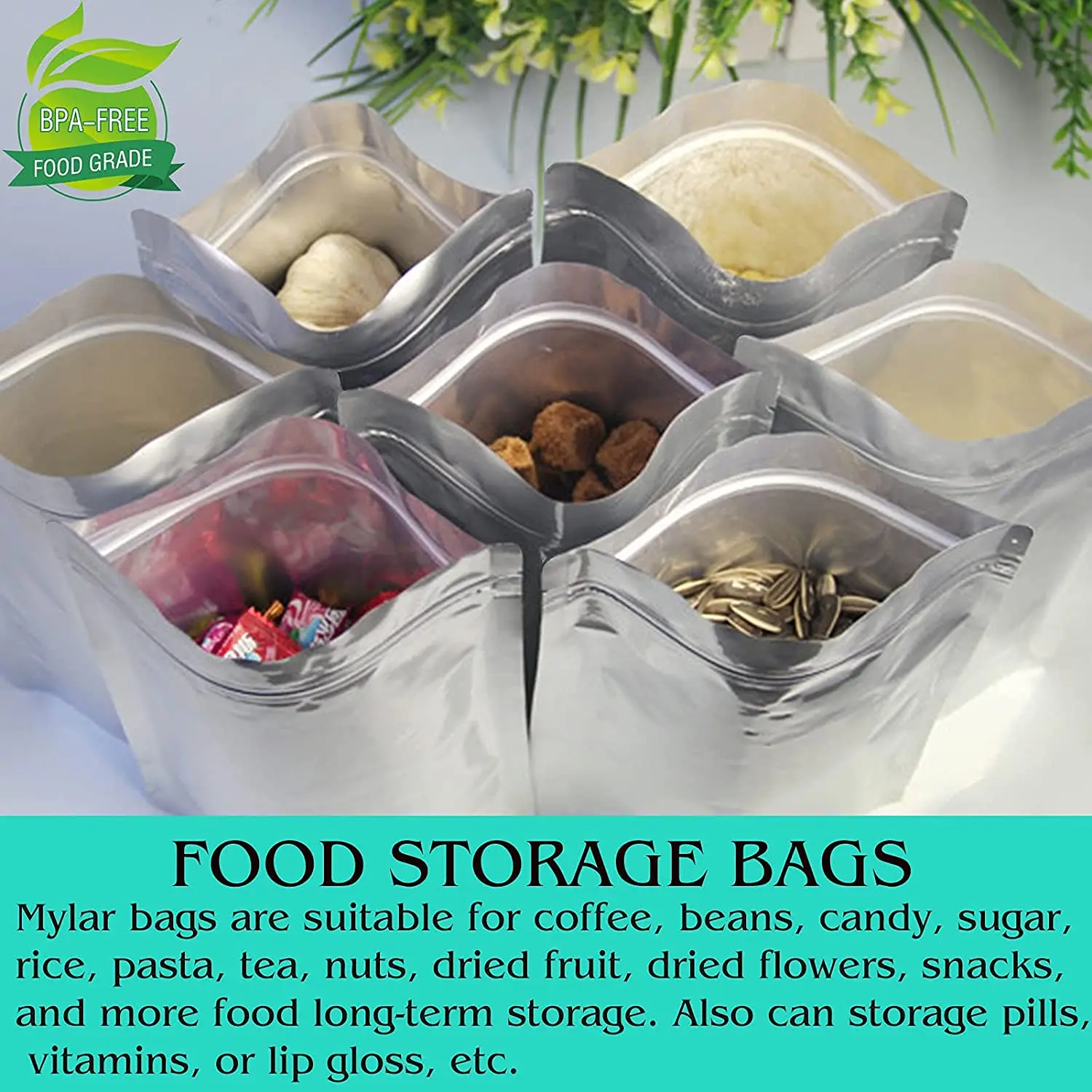 Zip Lock Bags Resealable Custom Aluminum Foil  Metalized Bag, Nylon Retort Pouch For Frozen Food Tear Notch