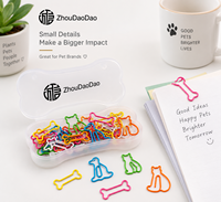 Clips de papier personnalisés en forme d'os avec des motifs de chiens et de chats pour des cadeaux promotionnels