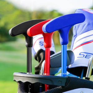 ไม้พัตเตอร์แบบปรับได้ Ser Golf ทำจากอลูมิเนียมอัลลอยสีแดง สำหรับฝึกซ้อมพัตต์ เหมาะสำหรับผู้ใหญ่และเด็ก พร้อมด้ามจับยาง - Product Image 4