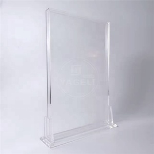 Cadre de présentation de bandes dessinées en acrylique transparent, à poser sur un bureau ou à fixer au mur, avec base, vente en gros - Product Image 2