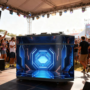 प्रदर्शनी बूथ वक्र dj अनुकूलित अनुकूलित अनुकूलित लचीली एलईडी स्क्रीन p1.8 p2 p3 p4 फ्रंट डेस्क नेतृत्व वाला प्रदर्शन - Product Image 3