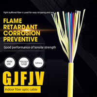 Câble Fibre Optique Intérieur 2 4 6 8 12 24 48 Core OM3 OM4 OM5 Tampon Serré avec SM et MM pour la Communication