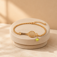 Bracelet en acier inoxydable 316L pour femme, avec breloque raquette de tennis et motif léopard, doré, étanche, cadeau pour elle