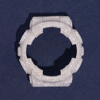 Boîtier de montre GMA S110 fait main en argent sterling 925 incrusté de moissanite – Bijou en vogue