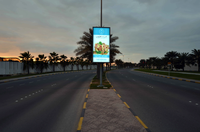LionLed Extérieur P3 LED Affichage Publicité Étanche Route Pilier Double Face Panneau De Rue Panneau De Rue Poteau Post