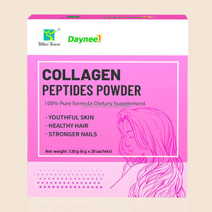 OEM Kollagen Peptide Pulver Anti-Aging-Ergänzungen Getränke Typen <span class=keywords><strong>1</strong></span> und <span class=keywords><strong>3</strong></span> für Haut Haare und Nägel hydrolysiertes Kollagen - Product Image 1