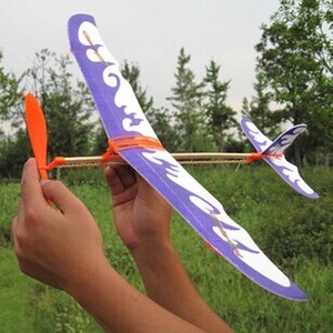Avion modèle Thunderbird à propulsion par élastique, biplan, planeur manuel, jouet pour l'éducation scientifique - Product Image 5